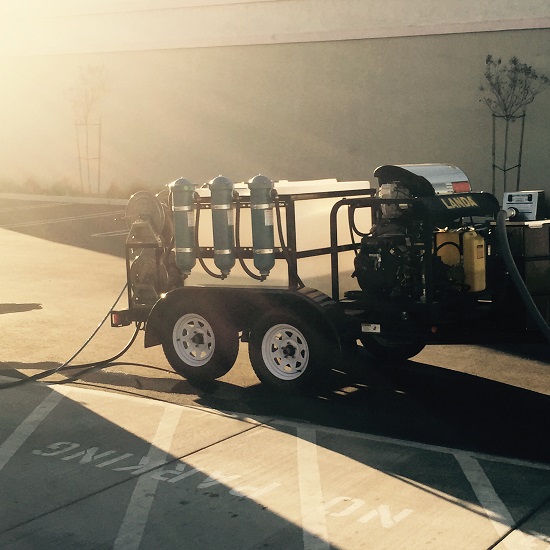 Check out the beast of a machine! This is our pressure washer